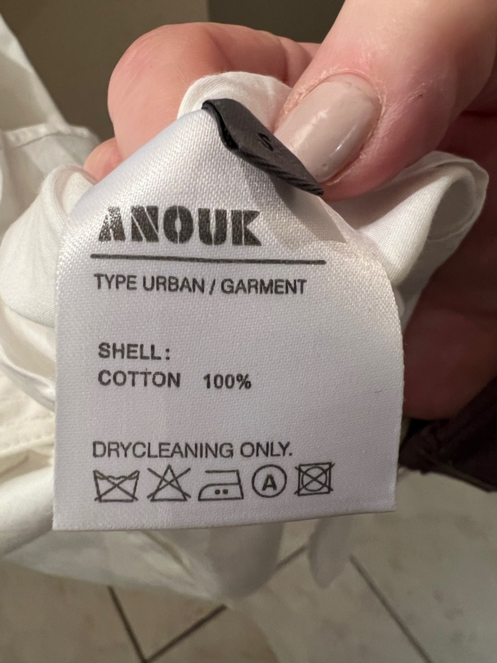 ANOUK White Cotton Peplum Bell Sleeve Dress Size S Boutique - EUC - Picture 7 of 8